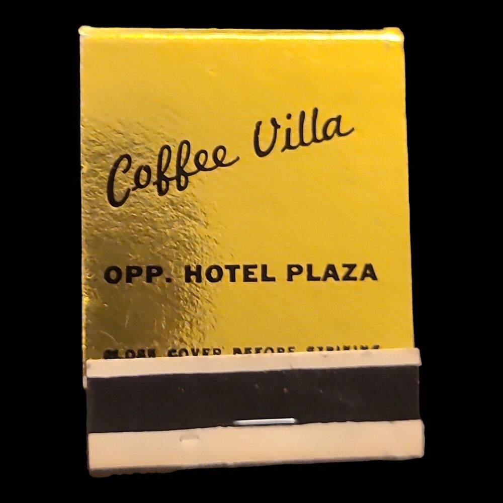 Vintage Matchbook 1960's Coffee Villa Cafe And Restaurant New York City